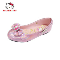 Hello Kitty รองเท้าคัชชูเด็กส้นเตี้ย รองเท้าคิตตี้ ประดับโบว์ รุ่นKTZ-824