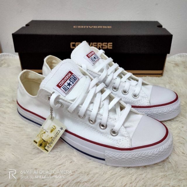 🔥[On Sale]🚩รองเท้าConverse All Star คอนเวิร์ส💯% สีขาว White รองเท้าผ้าใบชาย หญิง รองเท้าแฟชั่นรองเท้าลำลอง