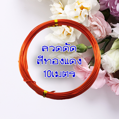 ลวดDIY ลวดดัด ลวดอลูมิเนียม ลวดบอนไซ ความหนา1มิล 1ม้วนยาว10เมตรดัดงอง่าย ใช้เป็นงานฝีมือ งานสร้างไอเดีย  สร้างเป็นรูปร่างได้หลากหลา