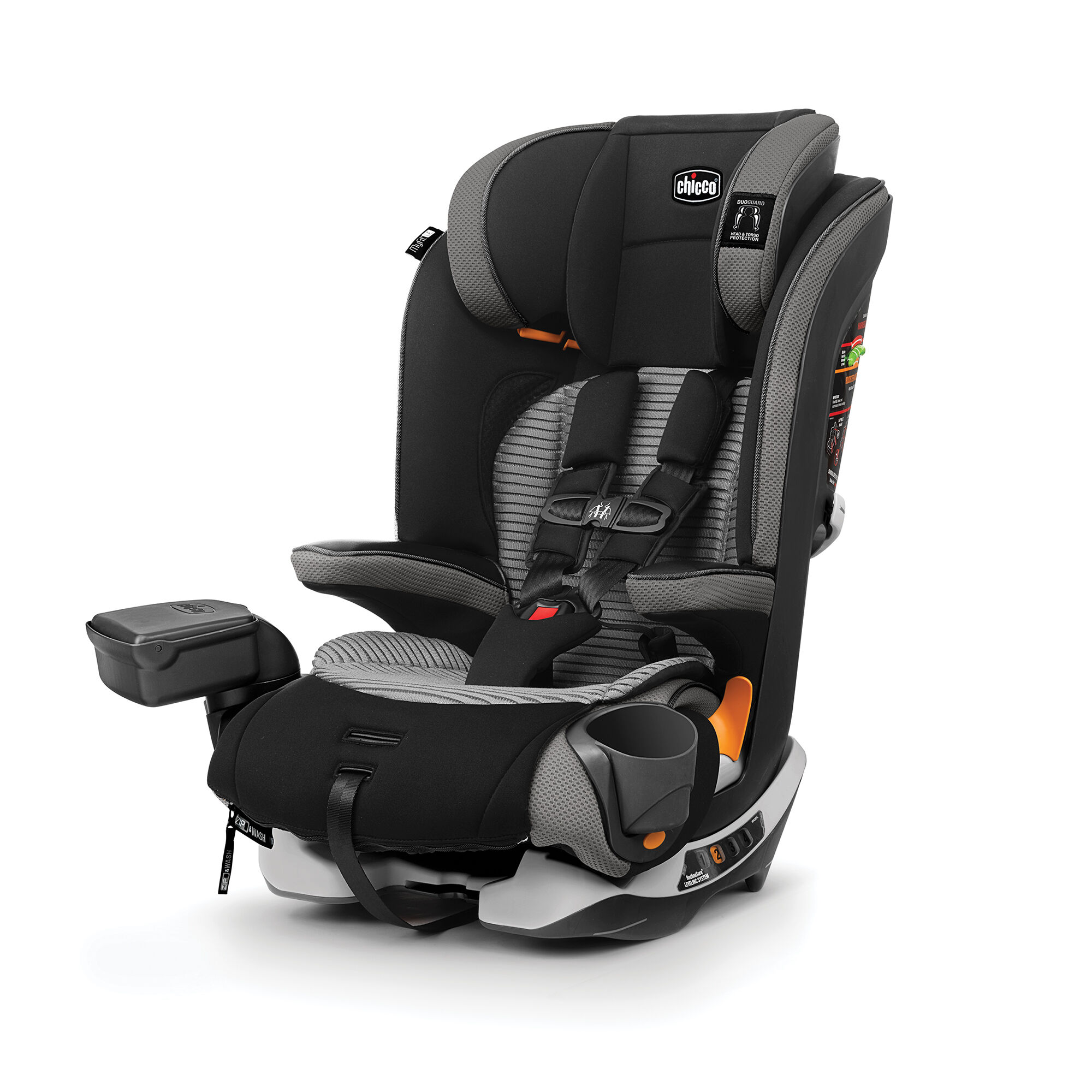 Chicco Myfit Zip Air Car Seat คาร์ซีท เด็กเล็ก เด็กโต อายุ 1+ ขวบ รับน้ำหนัก 11-50กก. ผ้า3Dระบายอากาศ ดีเยี่ยม Isofix ซิป Zip