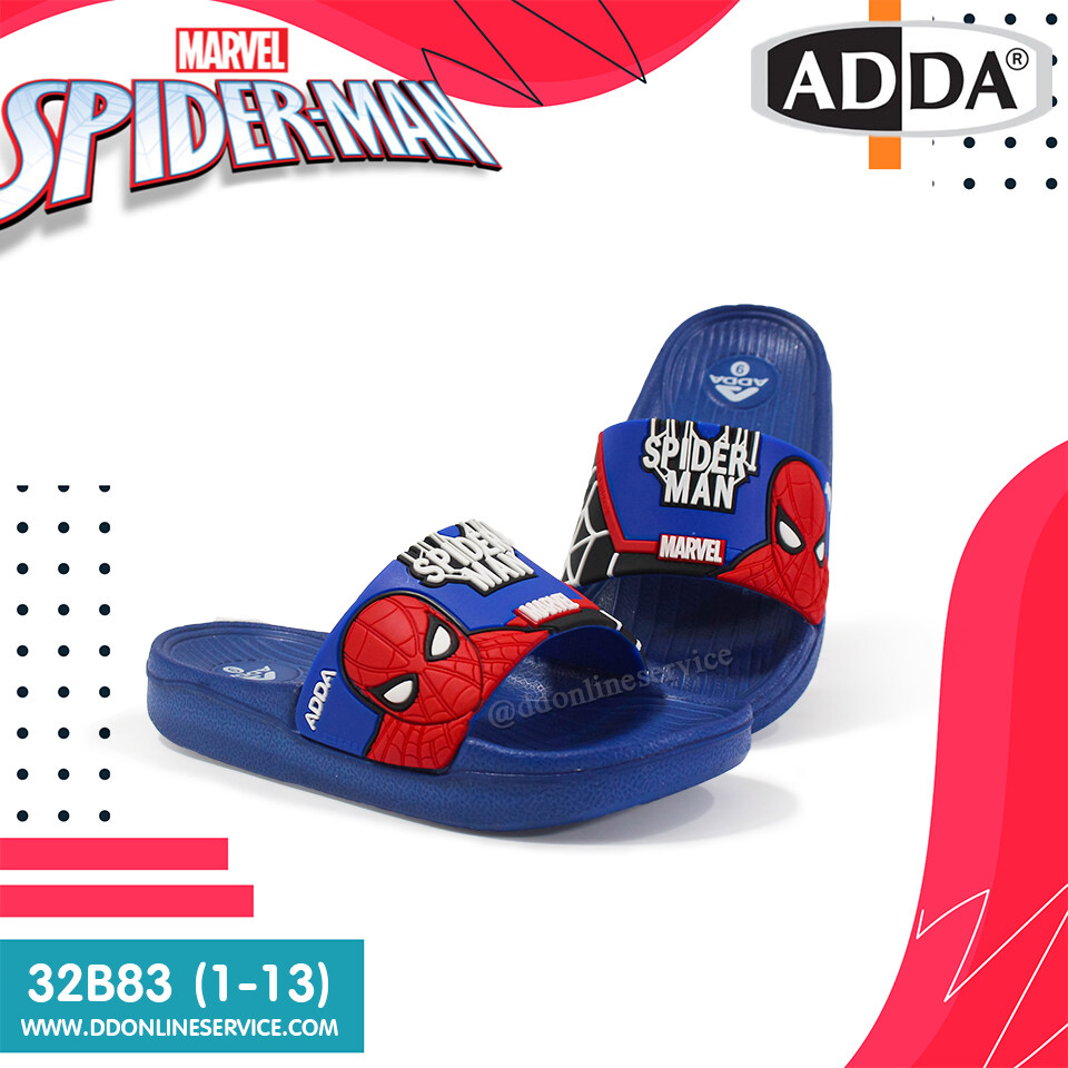 ADDA รองเท้าแตะเด็กผู้ชาย รองเท้าแตะแบบสวม ลาย Spiderman รุ่น 32B83