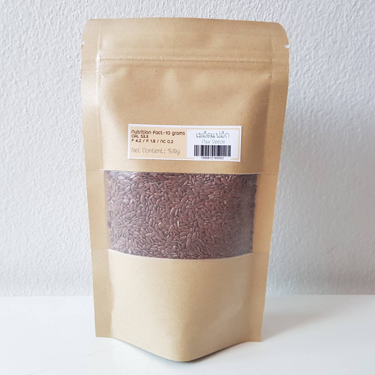 [Keto] เมล็ดแฟล็ก Flax Seeds ขนาด 150 กรัม KinD Keto