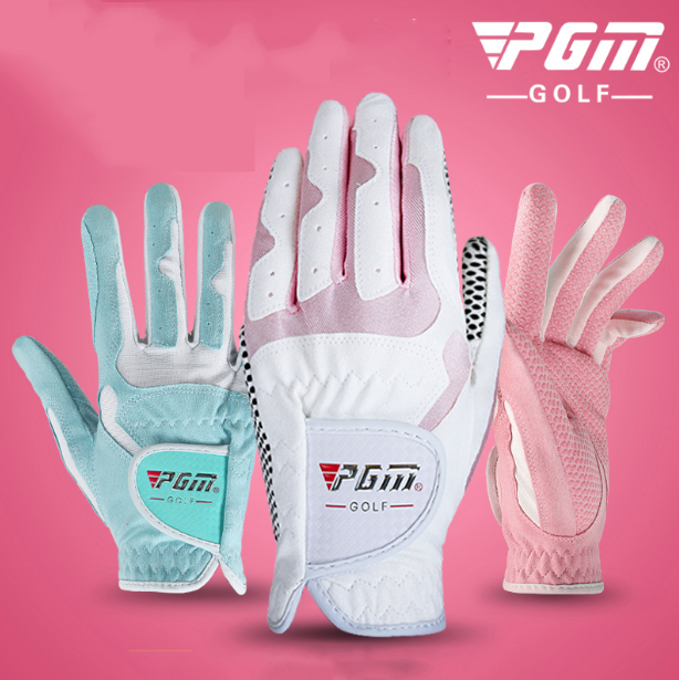 SUNSUN STORE:PGM LADY GOLF GLOVE ถุงมือกอล์ฟสำหรับผู้หญิง 1คู่ (มีให้เลือก 4สี) ST018