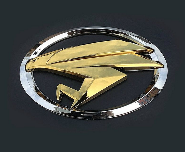 โลโก้โตโยต้า แฮริเออร์ เล็กซัส นกเหยี่ยว ทอง * ดำ Toyota Harrier  EAGLE Lexus Front & Rear Logo Emblem Gold or black 12,13,14,15,16,17 cm