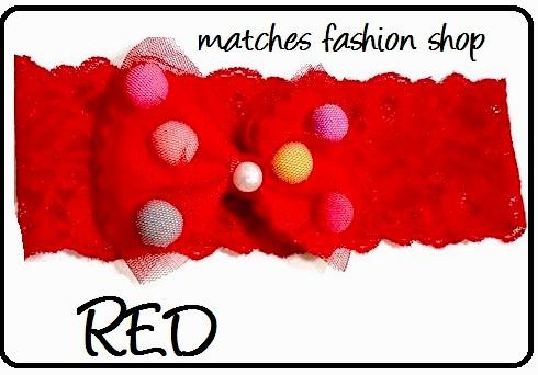 matches fashion shop ที่คาดผมเด็กแรกเกิด - 3 ปี ผ้าลูกไม้นุ่มมาก ไม่ระคายเคือง