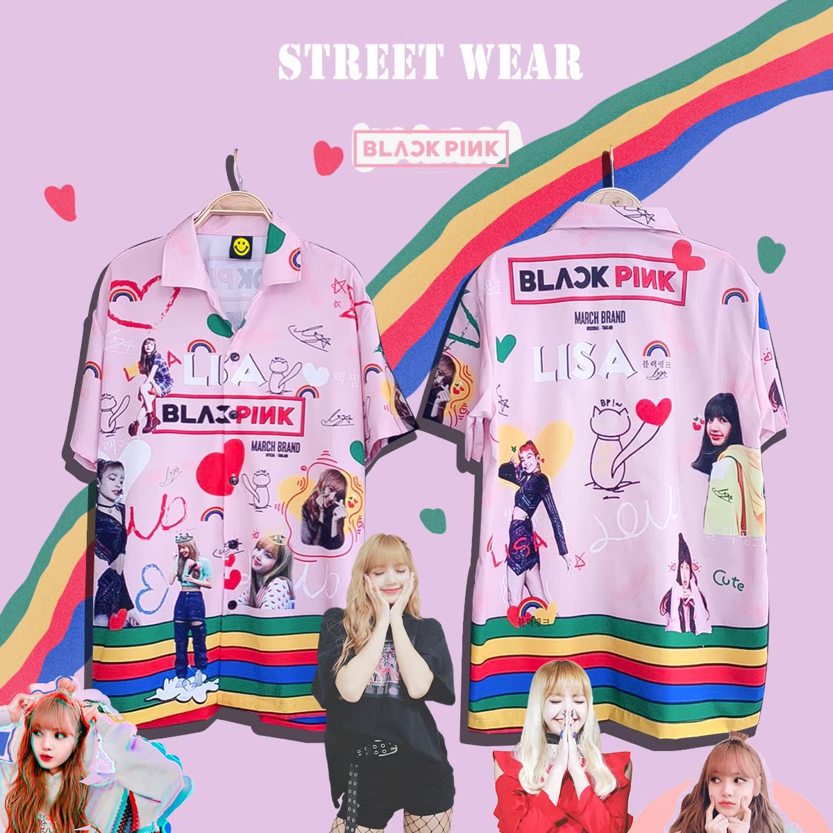 Dr.Street​  เสื้อเชิ๊ต Oversize เสื้อแนวสตรีท MARCH