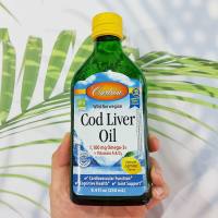 Carlson Labs® Wild Norwegian Cod Liver Oil 1100 mg  น้ำมันตับปลานอร์เวย์ รสเลมอนธรรมชาติ