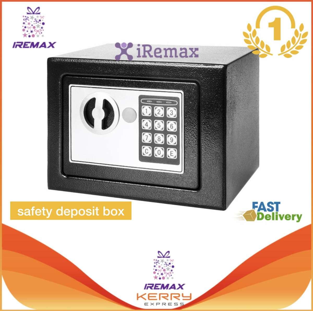 iRemax ตู้เซฟ ตู้เซฟนิรภัย ตู้เซฟออมสิน ตู้เซฟเก็บเงิน รุ่นใหม่ ตู้เซฟอิเล็กทรอนิกส์ safety box safety deposit box ตู้เซฟนิรภัย (Size : 23 x 17 x 17 cm.)
