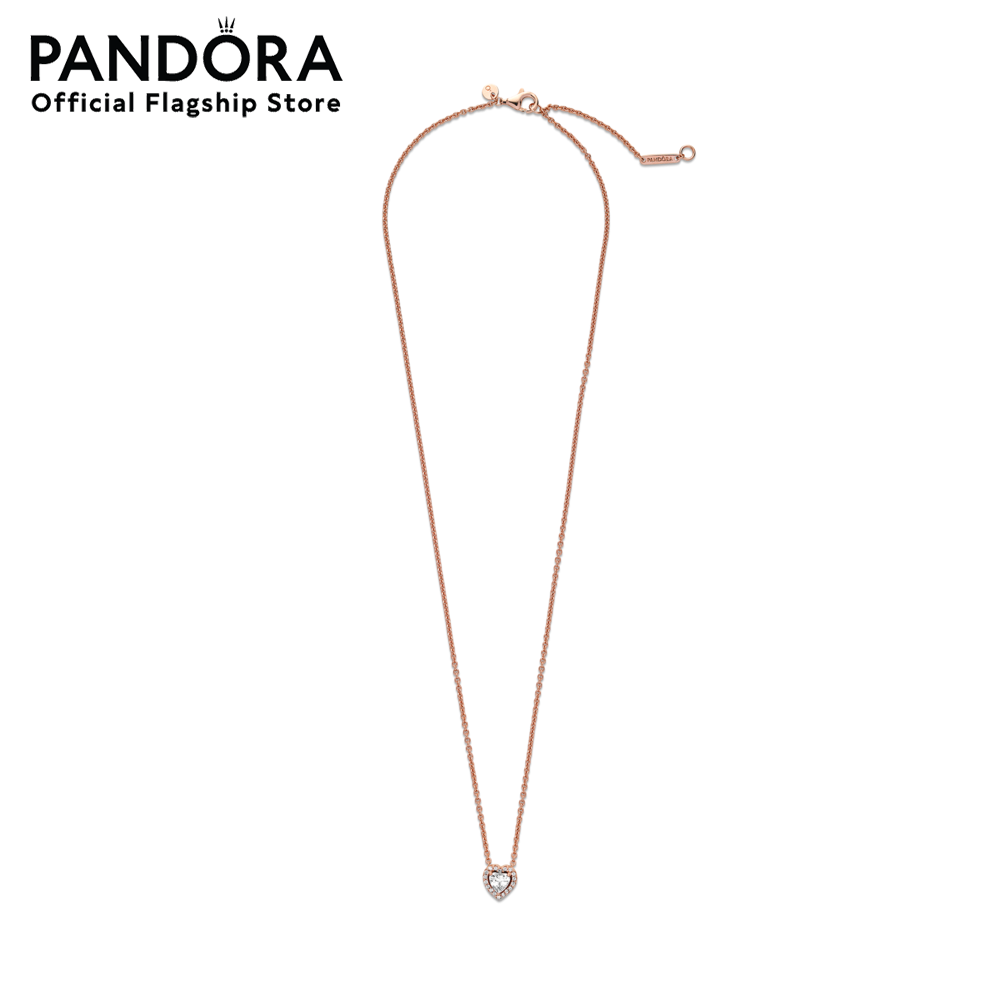 Pandora Sparkling Heart Collier Necklace เครื่องประดับ สร้อยคอ สร้อยแพนดอร่า แพนดอร่า ราคา 9,025 บาท*ส่งฟรี