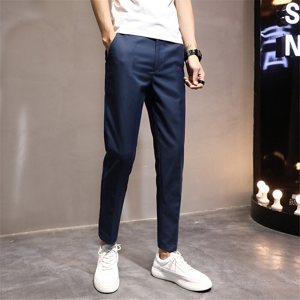 MNO.9 Men Fashion Slack Pants 7 Color 2009 กางเกงสแล็คชาย กางเกง5ส่วนชาย กางเกงเกาหลีชาย กางเกงขายาวผช กางเกงแสลคชาย กางเกงชายขายาว กางเกงสเลคชาย