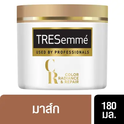 เทรซาเม่ ทรีทเมนท์ มาส์ก คัลเลอร์ เรดียนซ์ & รีแพร์ สำหรับผมทำสี 180 มล TRESemmé Treatment Mask Color Radiance & Repair For Hair Colored 180 ml ( ยาสระผม ครีมสระผม แชมพู shampoo ) ของแท้