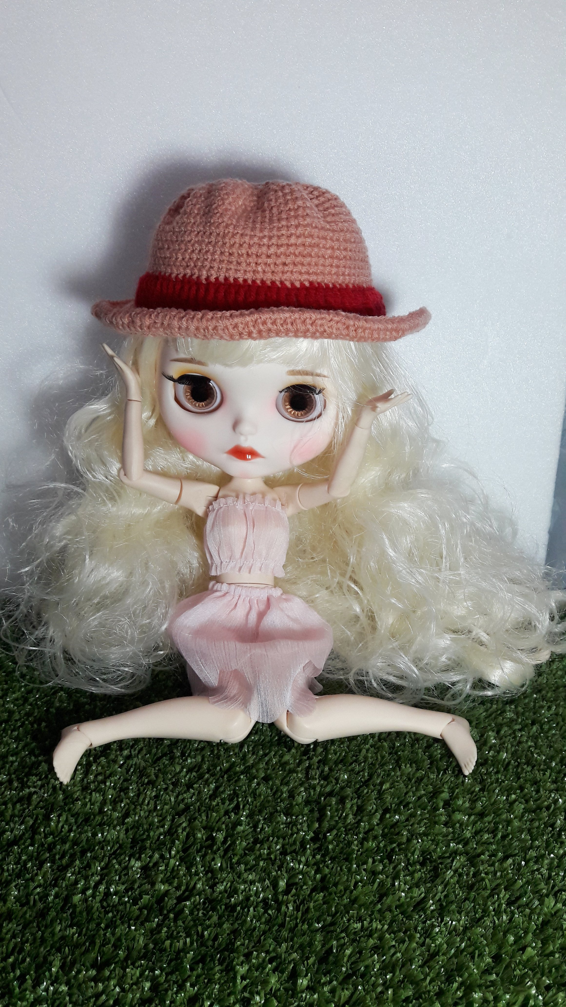 (1ชิ้น พร้อมส่ง เซ็ท9/14) หมวกตุ๊กตา หมวกถักไหมพรม ชุดตุ๊กตา ชุดถักไหมพรมตุ๊กตาบลายธ์ blythe จำนวน 1 ชิ้น doll clothes doll hat ชุดบลายธ์