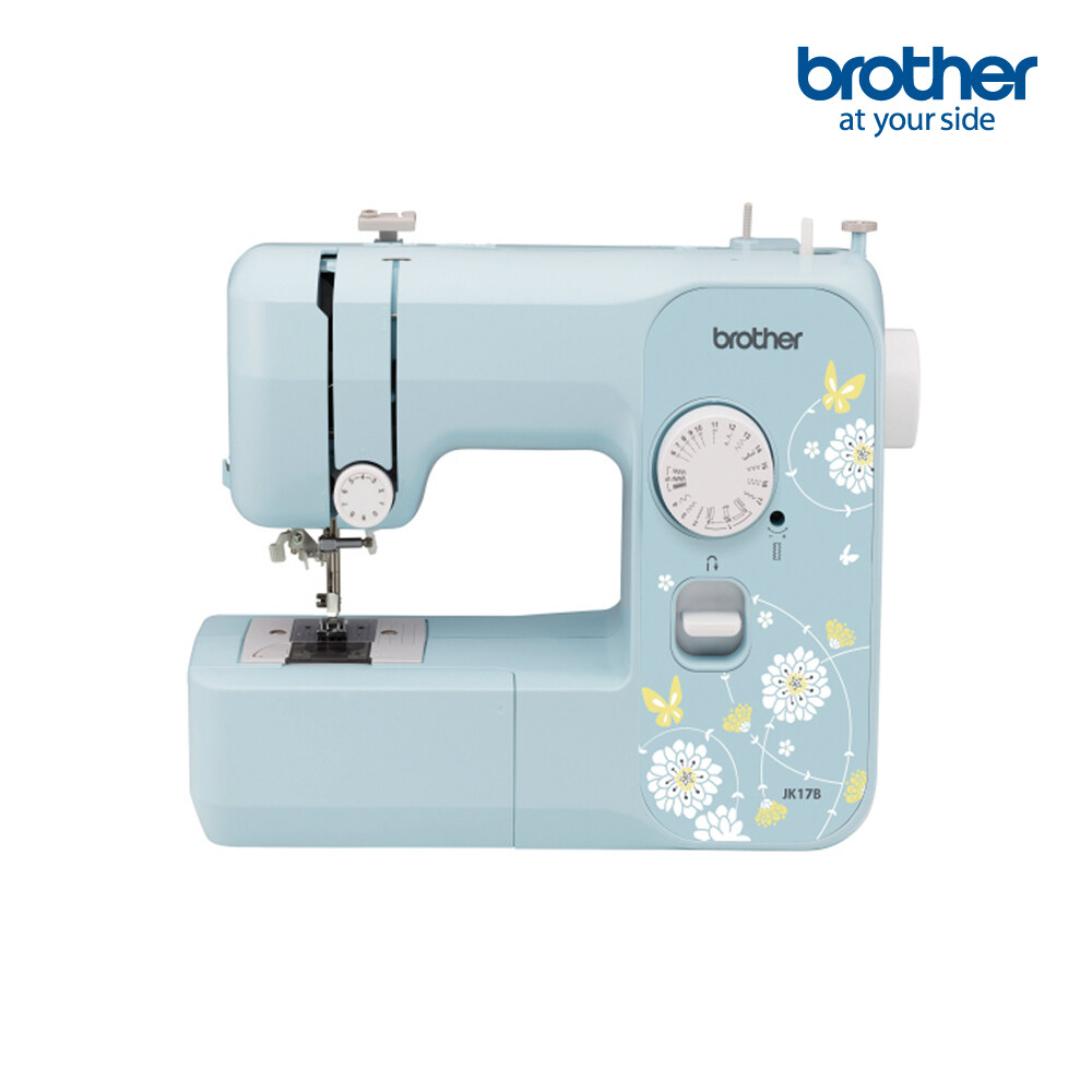 BROTHER Sewing Machine JK17B จักรเย็บผ้าไฟฟ้ารุ่นใหม่ 17 ลาย,สนเข็มอัตโนมัติ, รับประกัน 1 ปี