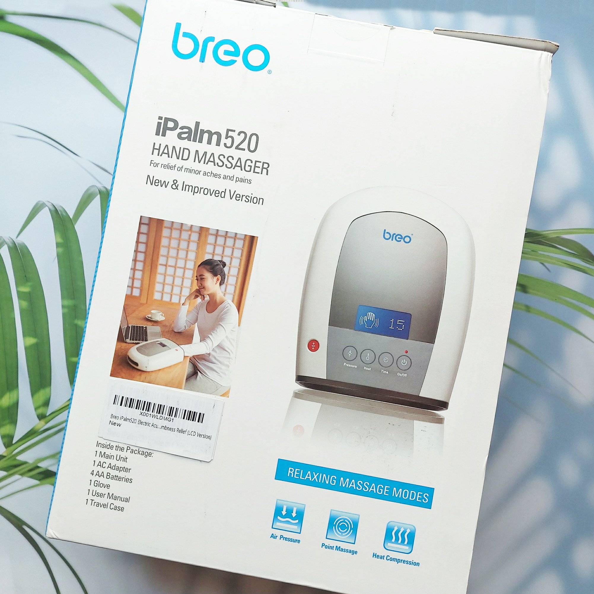 เครื่องนวดมือ Breo® iPalm520 Hand Massager, Air pressure and warm compress to sooth your hand ไร้สาย ชาร์จไฟได้ ราคา 6,298 บาท*ส่งฟรี