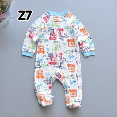 Baby Bodysuit, Baby Pyjamas with 2-way zipper (2)