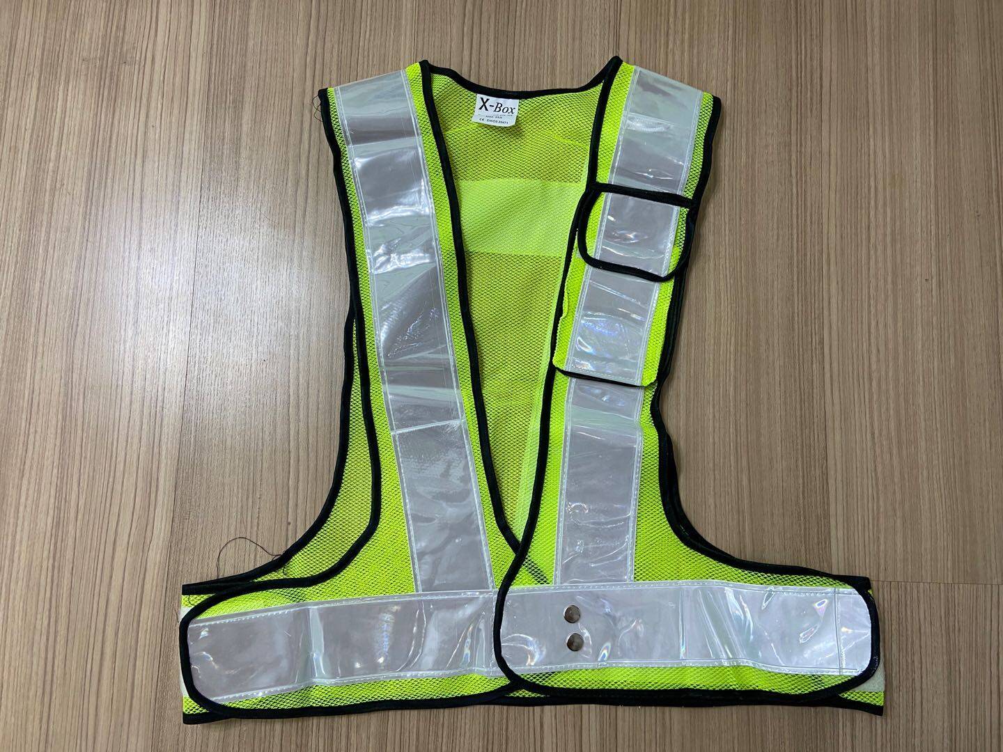 X-Box，safety vest Reflective Vest เสื้อจราจร  เสื้อกั๊กจราจร  เสื้อกั๊กสะท้อนแสง  เสื้อกั๊กสะท้อนแสง,ความปลอดภัยเสื้อกั๊กสะท้อนแสงเห็นได้ชัด Traffic Construction ชุดปั่นจักรยาน