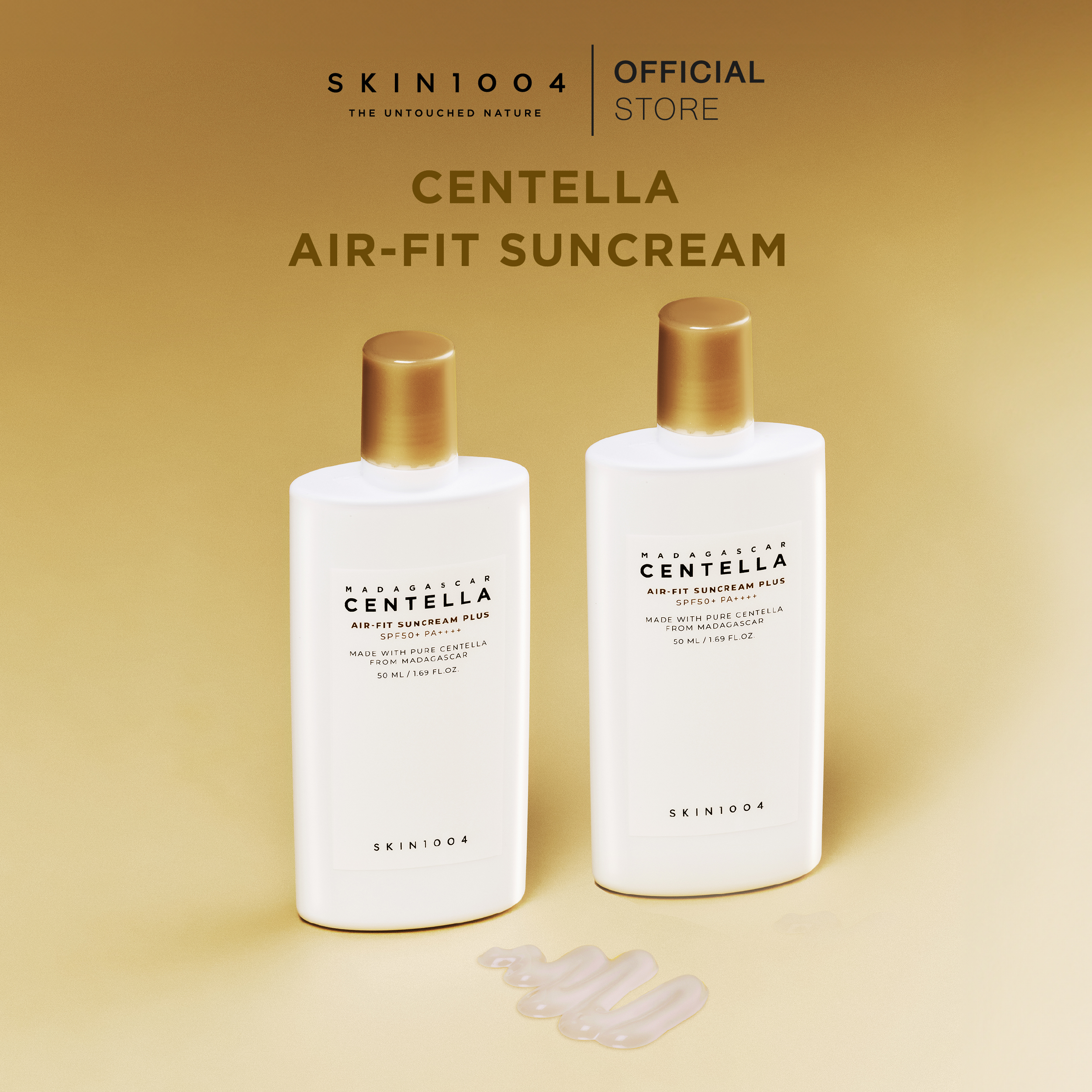 [2 Pieces]Skin1004 Madagascar Centella Air-Fit Suncream Plus 50 ml ราคา 1,424 บาท*ส่งฟรี
