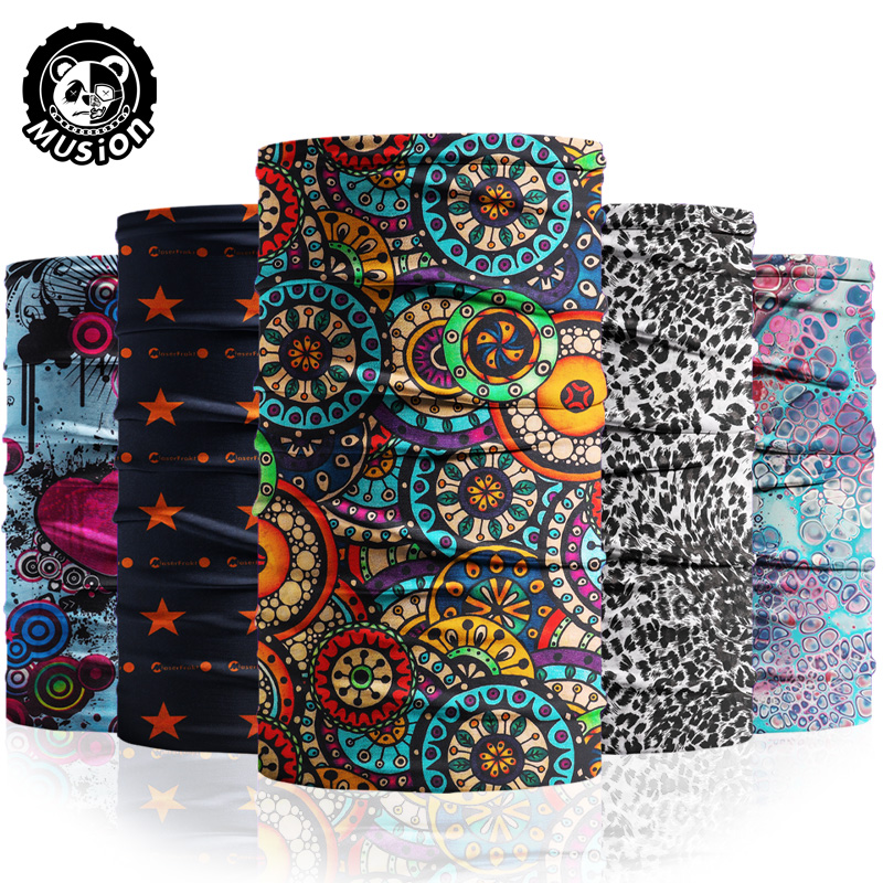 Bandana Women's Style Headband Scarf Women's Colored Pattern Buff Cycling Exercise Outdoor Running ราคา 19 บาท*ส่งฟรี