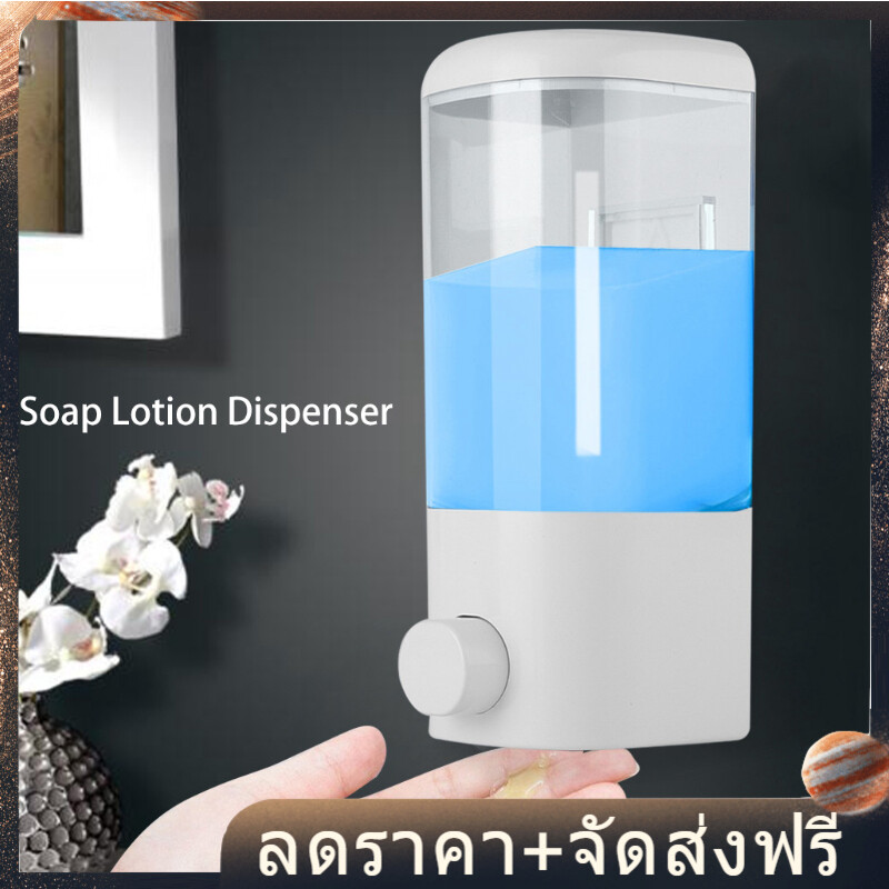 Wall Soap Dispenser Lotion Dispenser 400 มิลลิลิตรห้องน้ำโรงแรมติดผนังพลาสติกสบู่เหลวแชมพูโลชั่นคู่มือตู้ทำสบู่เหลวตู้