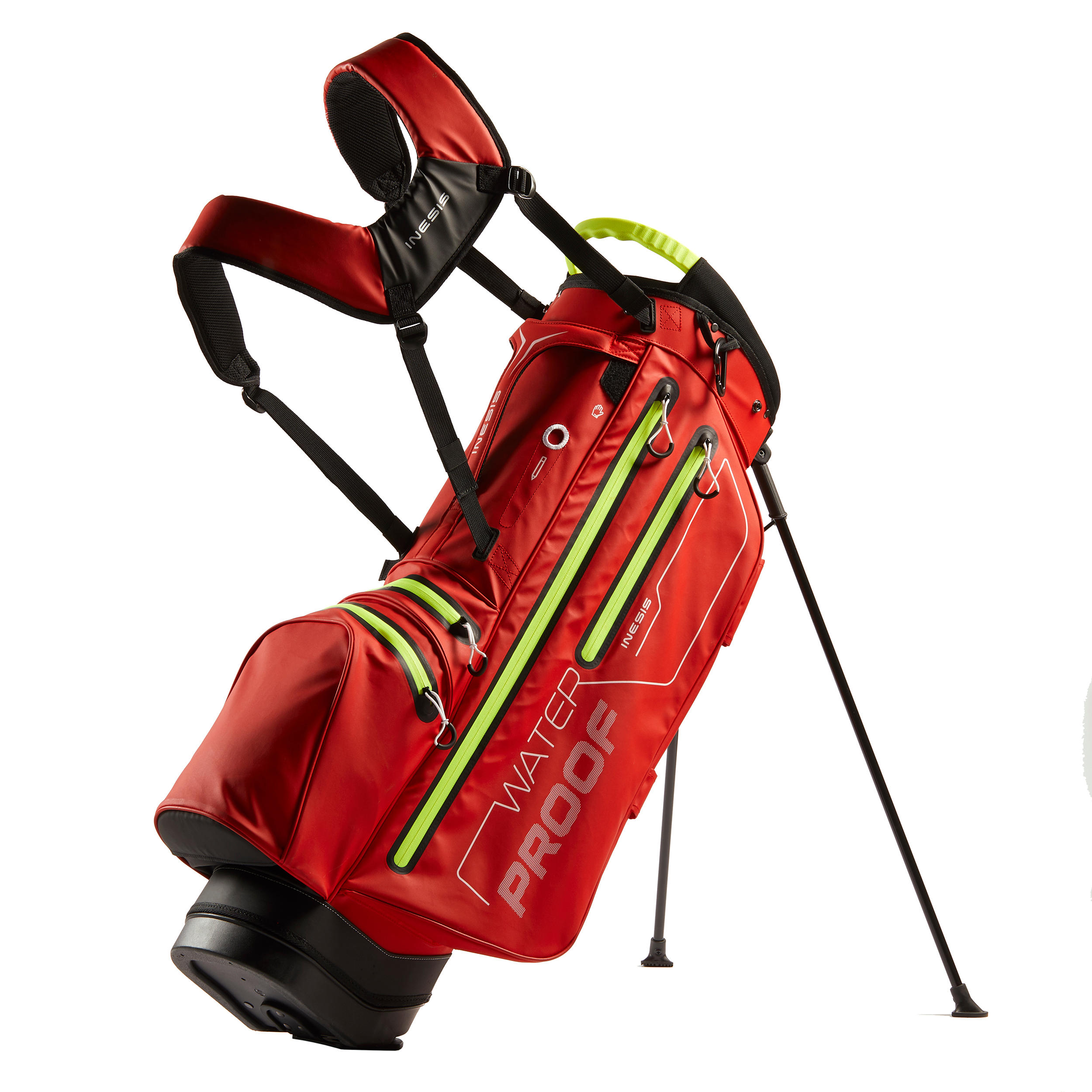 [ส่งฟรี ] ถุงกอล์ฟกันน้ำ (สีแดง/เหลือง) WATERPROOF GOLF STAND BAG - RED/YELLOW ถุงกอล์ฟกันน้ำ ถุงกอล์ฟพกพา ถุงกอล์ฟขาตั้ง กระเป๋ากอล์ฟ กระเป๋าใส่ไม้กอล์ฟ Golf Bag Golf Bag Stand Golf bag cart