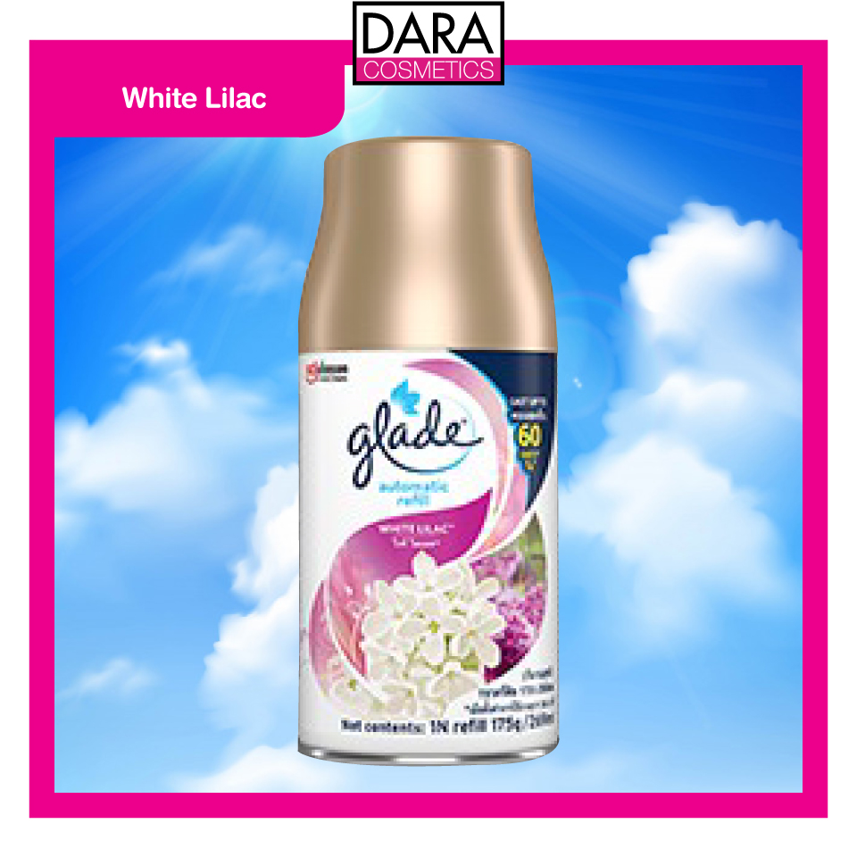 Glade Automatic Spray เกลด ออโตเมติค สเปรย์ รีฟิล กลิ่น ไวท์ ไลแลค 269 มล. ของแท้ 100%