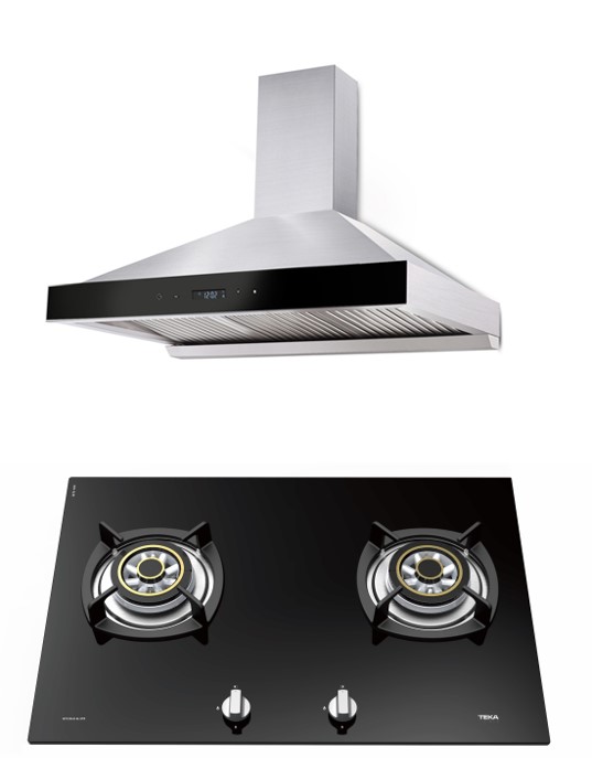 TEKA เตาแก๊สฐานกระจกนิรภัย 3 หัวเตา รุ่น G 73 2G AI AL 2 DR แถม เครื่องดูดควัน รุ่น DBW 90 TO ราคา 19,900 บาท*ส่งฟรี