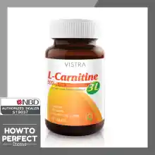 ภาพขนาดย่อของภาพหน้าปกสินค้าVISTRA L Carnitine 500mg plus 3L จากร้าน howtoperfect_items บน Lazada