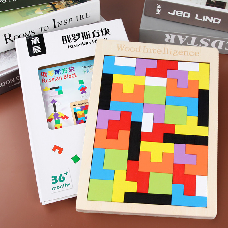 Tetris Block Puzzle ตัวต่อจิ๊กซอว์เสริมพัฒนาการสำหรับเด็ก ของเล่นเสริมทักษะการเรียนรู้