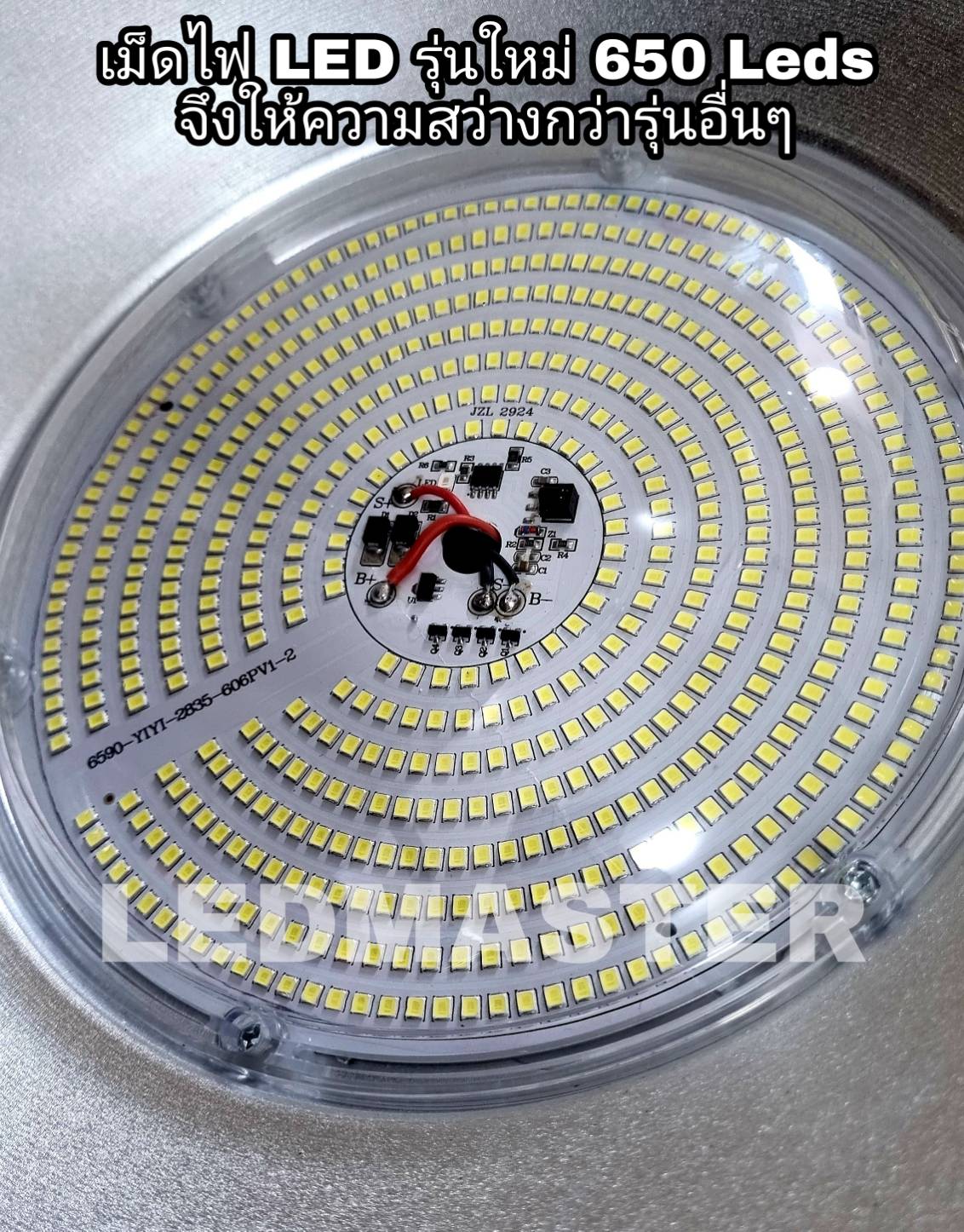 ใหม่ สว่างมาก 1200W โคมไฟไฮเบย์โซล่าเซลล์ สไตล์วินเทจ ติดเพดาน เเสงขาว Highbay Solar