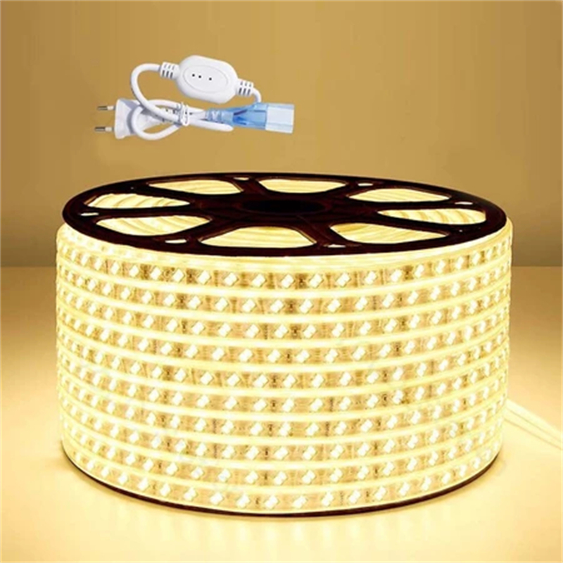 ไฟเส้นLED Strip 12V 5050 60เม็ด/5M เมตร แบบกันน้ำ มีกาว3M ไฟตกแต่งบ้าน (ไม่มีปลั๊กเสียบ/ อะแดปเตอร์)
