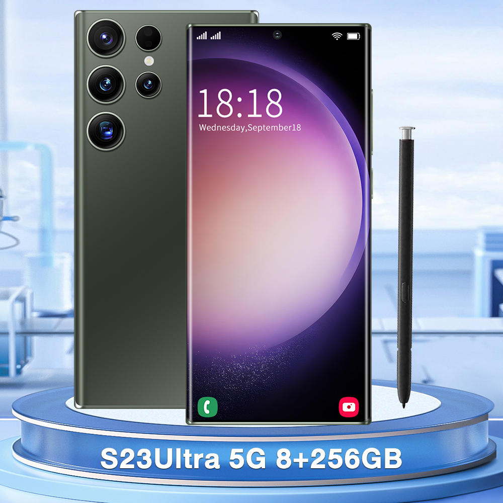 S23 Ultra + สมาร์ทโฟนหน่วยความจำ 8G+256G จอ 6.9นิ้ว HD เต็มหน้าจอ ปลดล็อคลายนิ้วมือ แบตเตอรี่ 5500 mAh ถ่ายภาพ ชมภาพยนต์ ฟังเพลงประกันศูนย ฉลาด -NO1 (N041) ราคา 3,599 บาท*ส่งฟรี