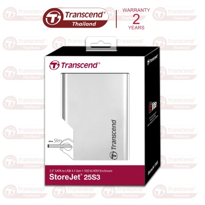 2.5 SSD/HDD Enclosure : SATA : Transcend