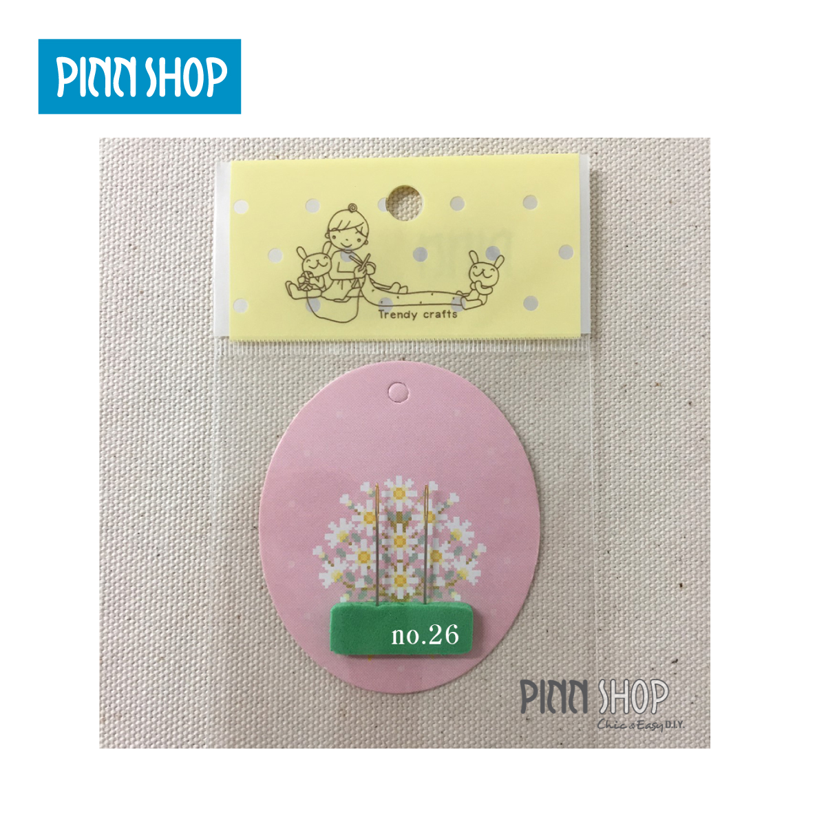 PINN SHOP เข็มครอสติช เบอร์ 26 แพ็ค 2 เล่ม NED-02-NO26