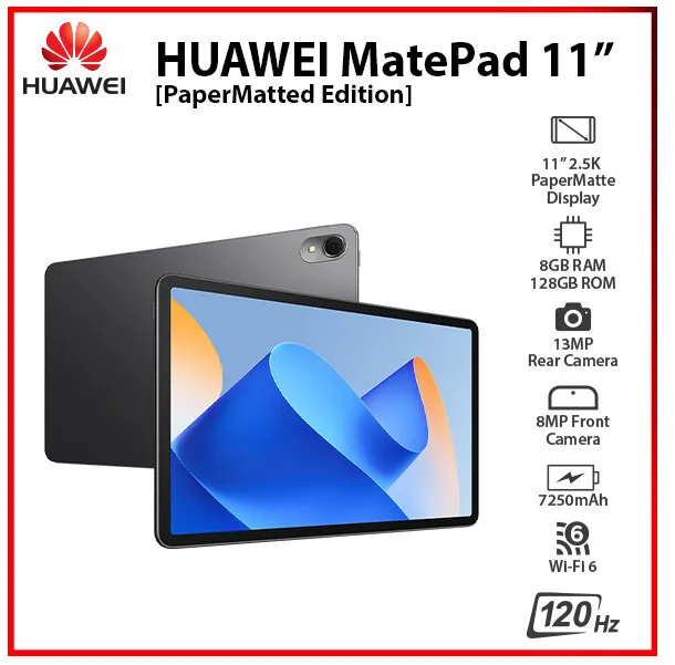 Huawei MatePad 11(2023) PaperMatte Edition Ram8/128GB แถมฟรี! ปากกา M-Pencil ในกล่อง สินค้าศูนย์ไทยรับประกันศูนย์ ราคา 15,980 บาท*ส่งฟรี