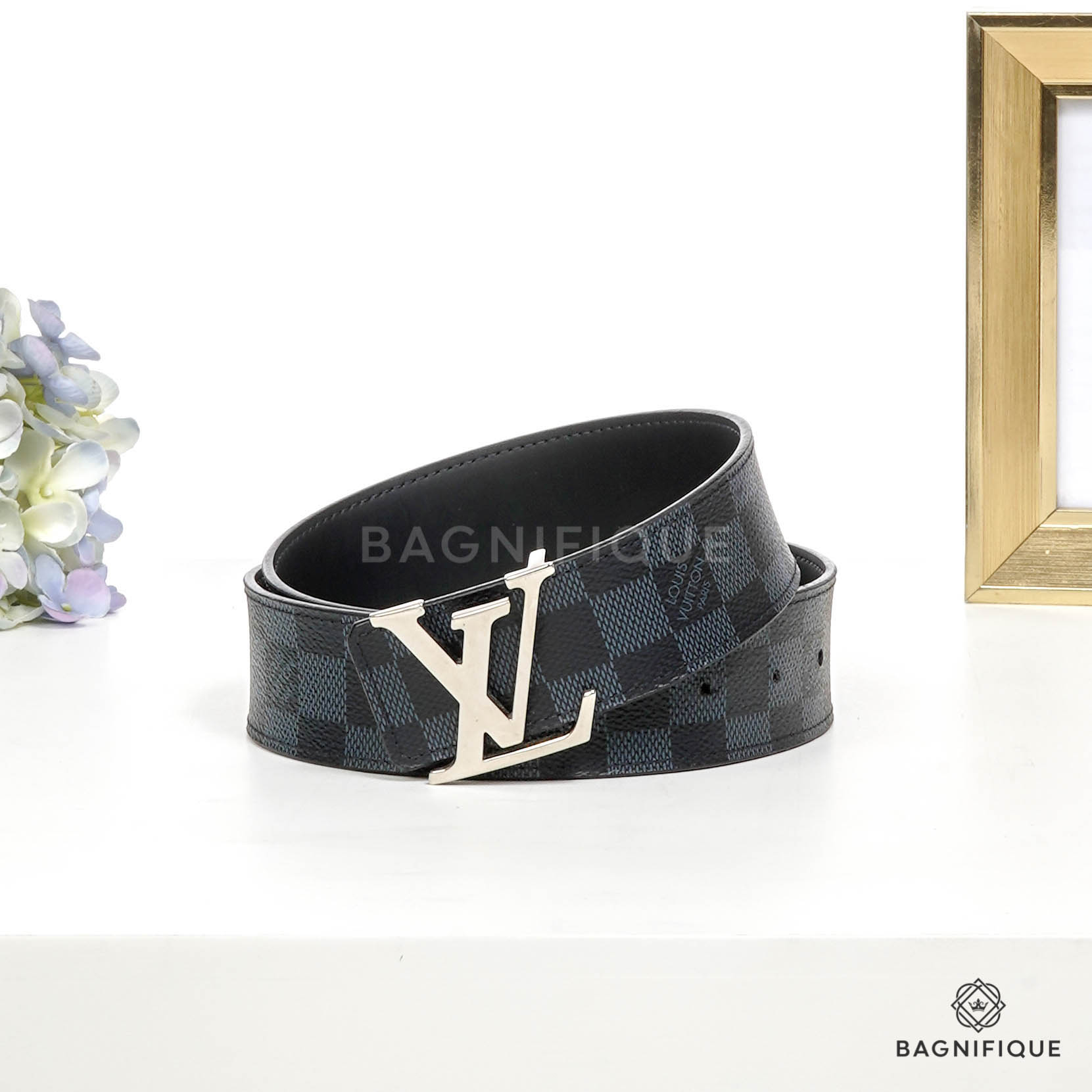 LV Circle 40MM Reversible Leather/Eclipse Belt Size 95/38 – Keeks Designer  Handbags