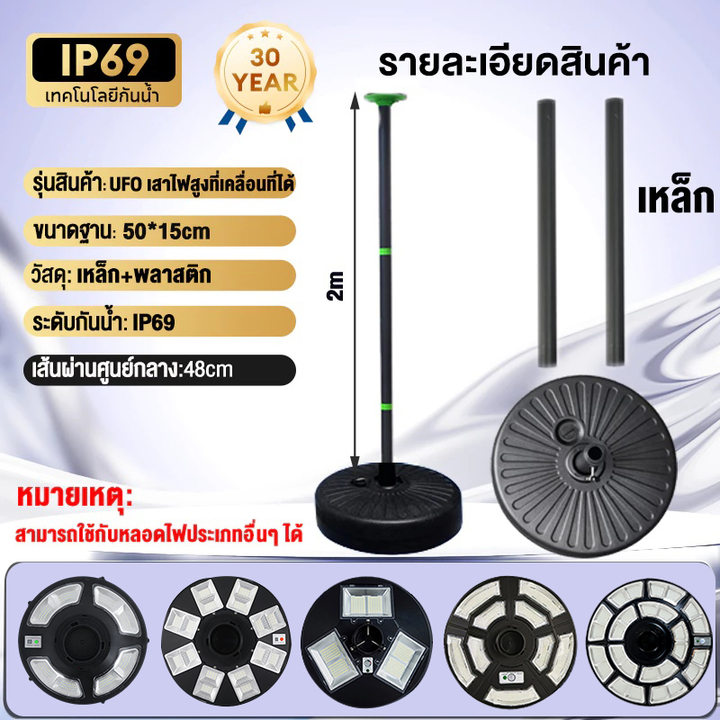 🔥ซื้อ 1แถม 1🔥ไฟโซล่าเซลล์ ไฟUFO ไฟถนนโซล่าเซลล์ ไฟถนน 1600000W ไฟพลังงานแสงอาทิตย์ โซล่าเซลล์ ไฟโซล่าเซลถนน solar street light ไฟถนนLED ไฟภายนอกอาคาร ไฟแสงอาทิตย์ แสงสีขาว โคมไฟถนน กันน้ำIP67 กันน้ำและป้อ