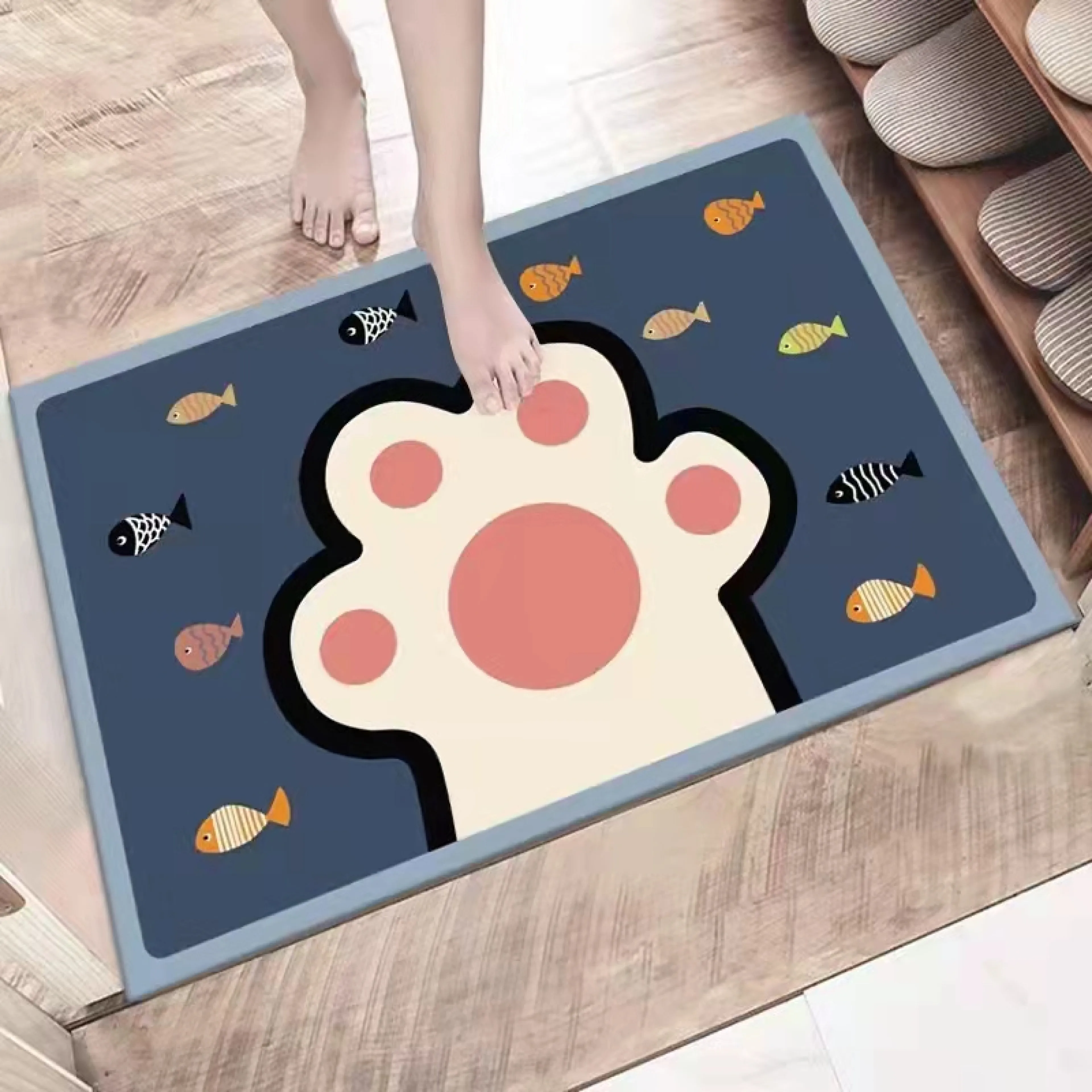 Carpets, Floor Mats, Doormats Have Anti-Slip Rubber, Absorb Water Well, Are Soft and Comfortable, and Come in 2 Sizes.