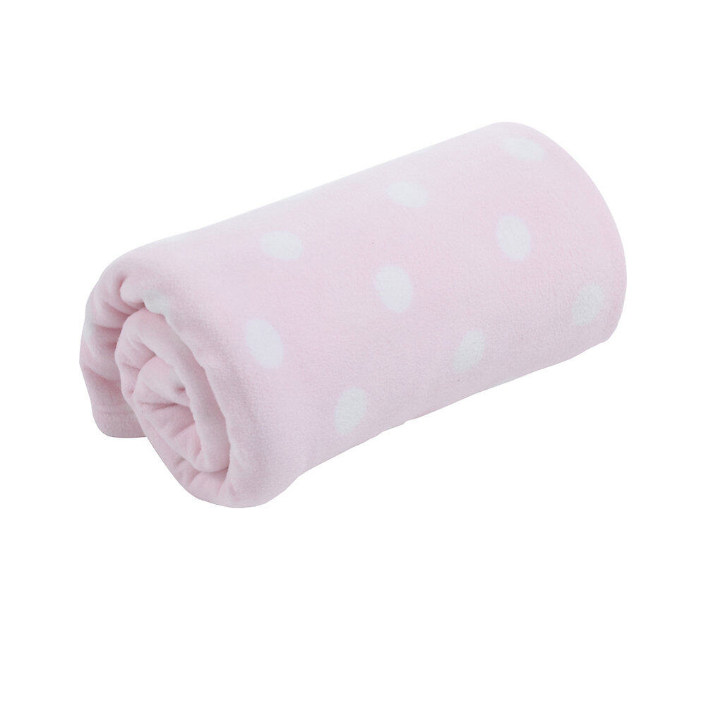 ผ้าห่มเด็ก ผ้าฟลีซ mothercare cot or cot bed fleece blanket - pink X3700