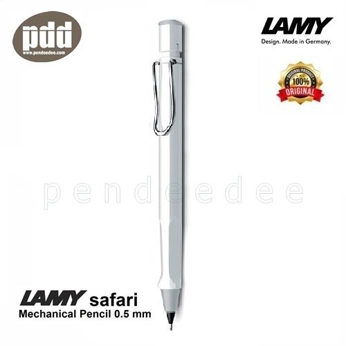 LAMY ดินสอกด ลามี่ ซาฟารี ด้ามดำ ขาว น้ำเงิน แดง เหลือง ชมพู เขียว ดำด้าน ไส้ดินสอ 0.5 มม - LAMY safari Mechanical Pencil - Black, White, Blue, Red, Yellow, Pink, Green, Umbra Barrel พร้อมกล่องและใบรับประกัน [ เครื่องเขียน pendeedee ]