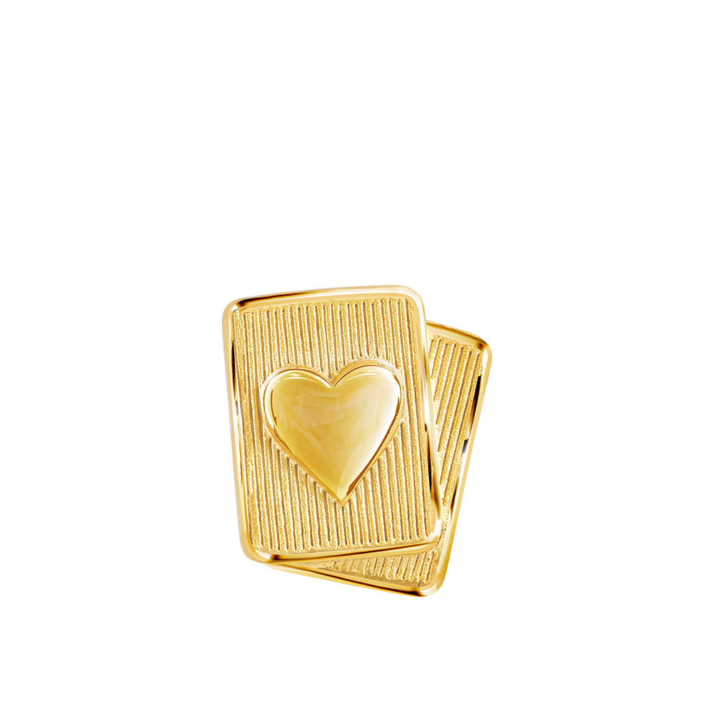 PRIMA ต่างหูทองคำ 99.9% รูปไพ่ Wonderland Collection (ราคาต่อชิ้น) ราคา 9,500 บาท*ส่งฟรี