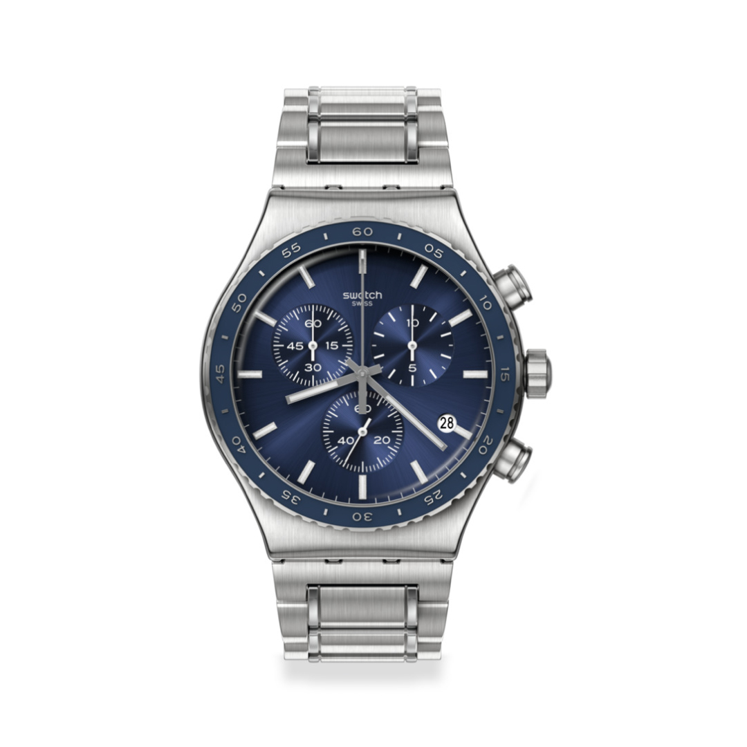 Swatch Chronograph Cobalt Lagoon Yvs496G Watch ราคา 8,000 บาท*ส่งฟรี