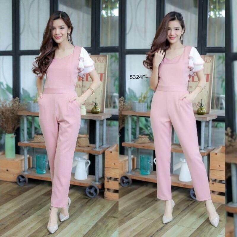 GN5324  **รบกวนสอบถามstockก่อนสั่งซื้อจ้า** Jumpsuit จั้มสูทขายาว