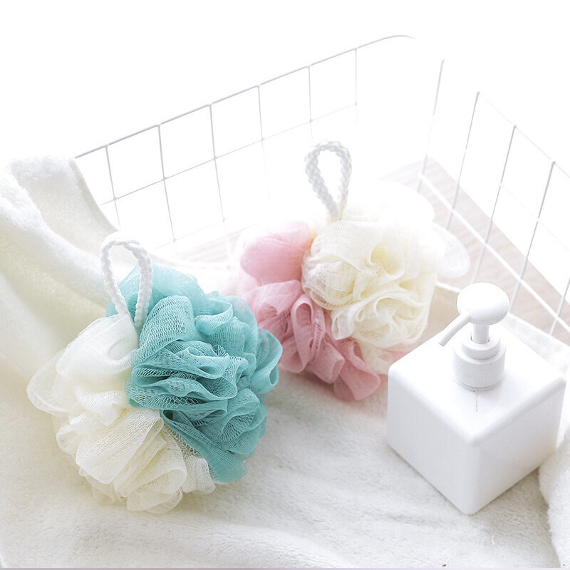 VII-OLINE ลูกอาบน้ำ ถูอาบน้ำลูกดอกไม้ ใช้ง่ายฟองเยอะ อาบน้ำถูลูกบอลอาบน้ำขนาดใหญ่ อุปกรณ์อาบน้ำ