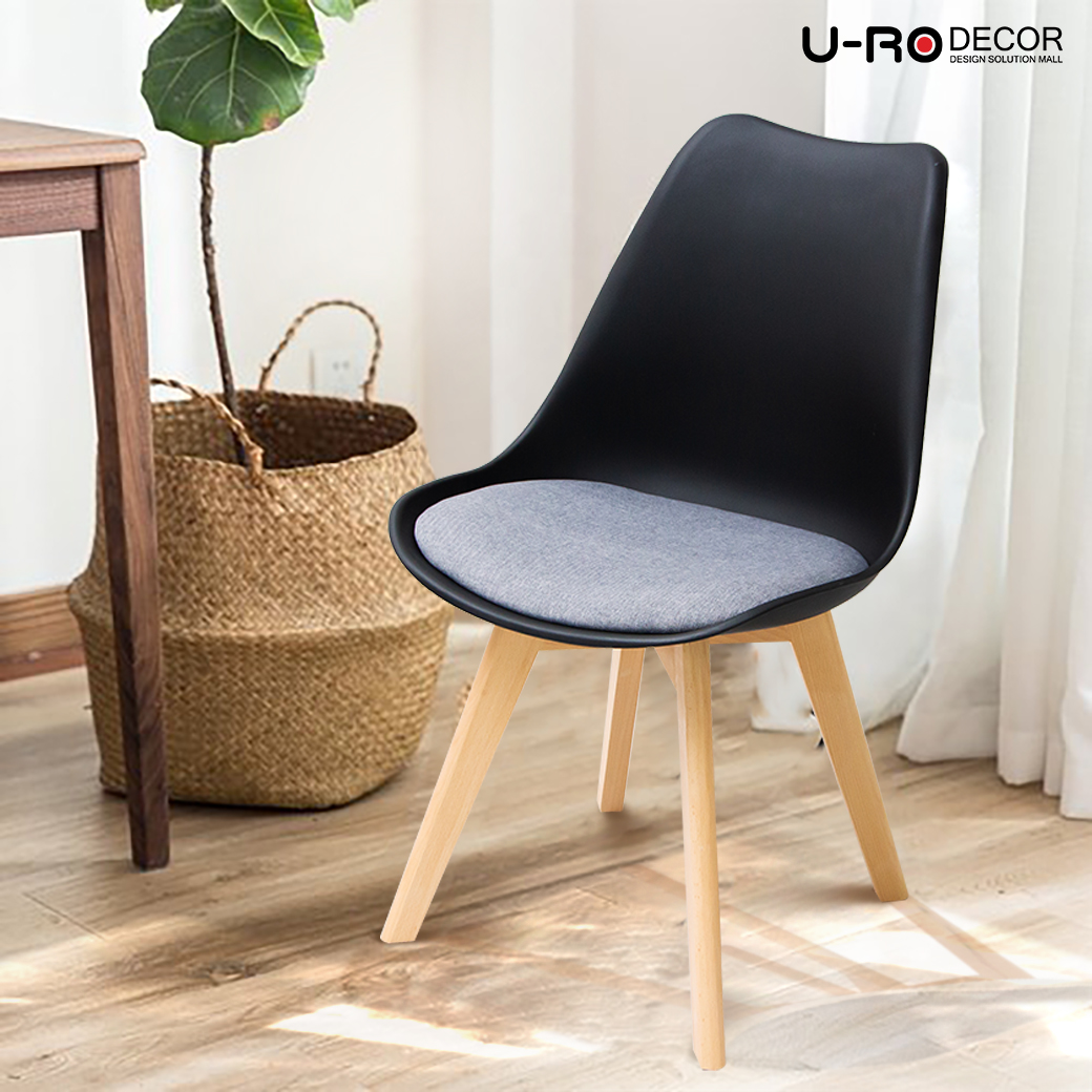 U-RO DECOR Dining Chair CENTO Fabric seat cushion Beech wood leg ราคา 1,990 บาท*ส่งฟรี