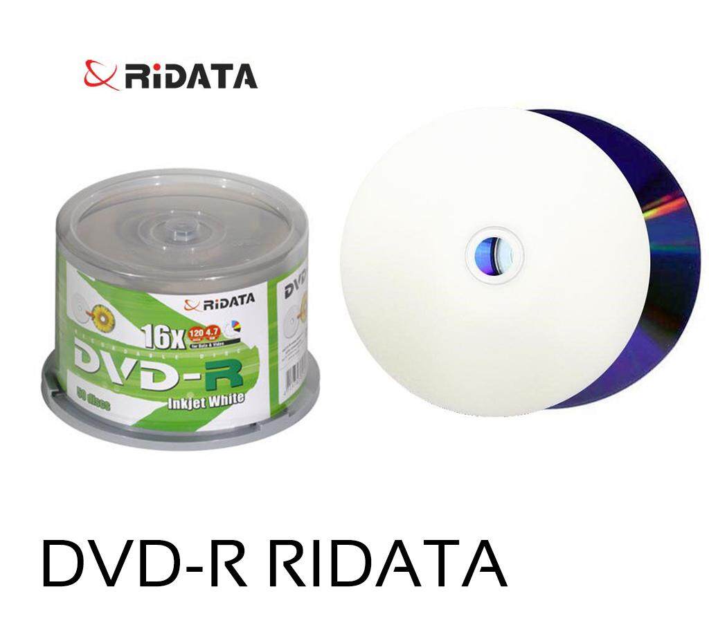 แผ่นดีวีดี Ridata DVD-R Printable 4.7GB 16x/120min (50 pcs)