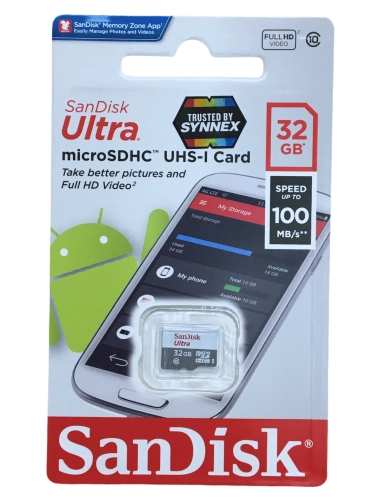 【พร้อมส่ง】SanDisk 32GB 64GB 128GB MicroSDHC UHS-I Card Ultra Class10 Speed 100MB/s** เมมโมรี่การ์ดแท้