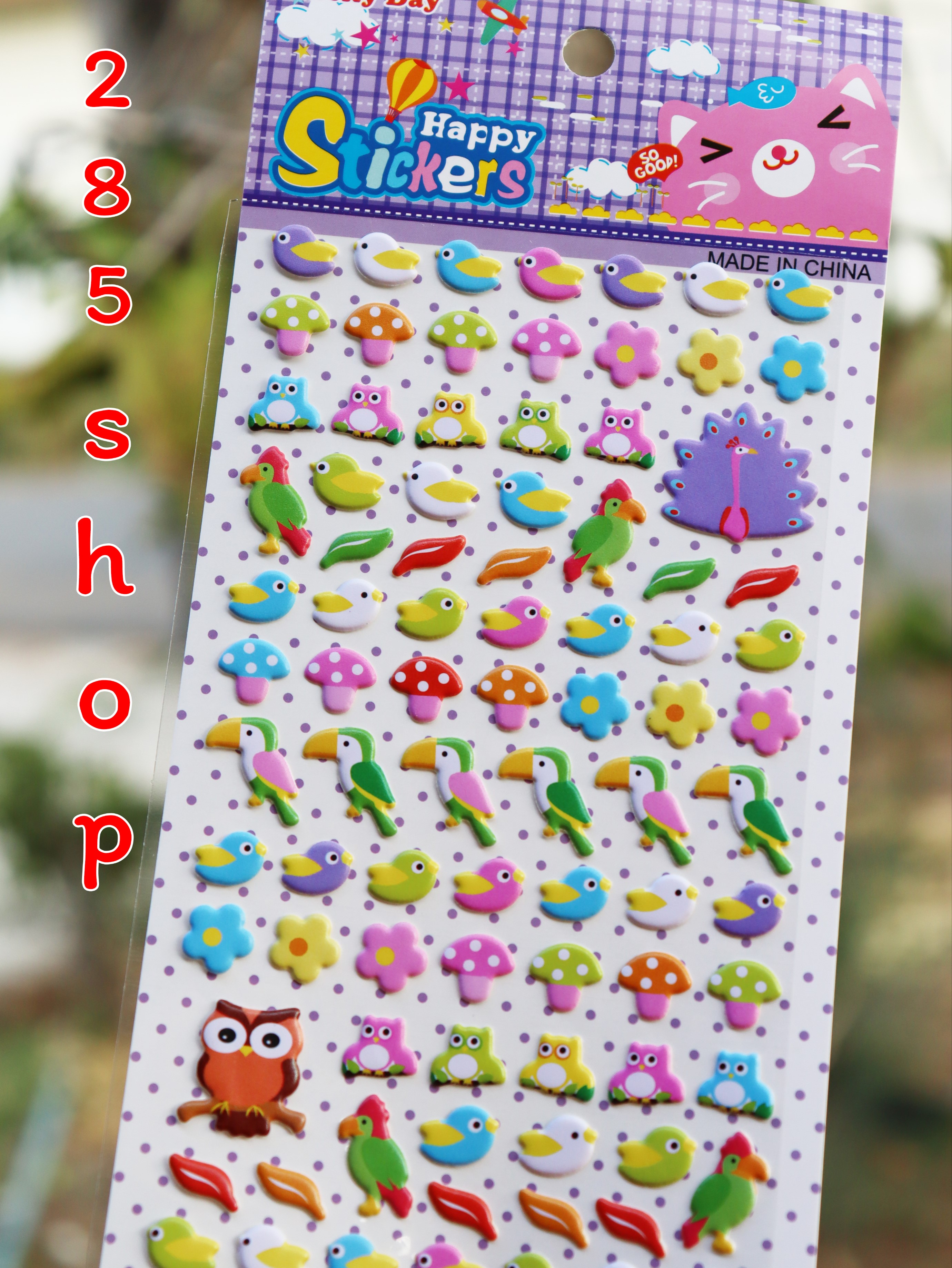 สติ๊กเกอร์นูนเกาหลี 3D เกรดเอ ขนาด 10x24 cm สีสวยลายน่ารัก Kids Stickers 3D PVC Korea สินค้าพร้อมส่ง สินค้าในประเทศไทย