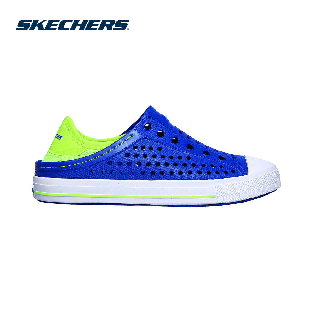 Skechers สเก็ตเชอร์ส รองเท้า เด็กผู้ชาย Cali Gear Foamies Guzman Steps Shoes - 91995l-Bllm. 