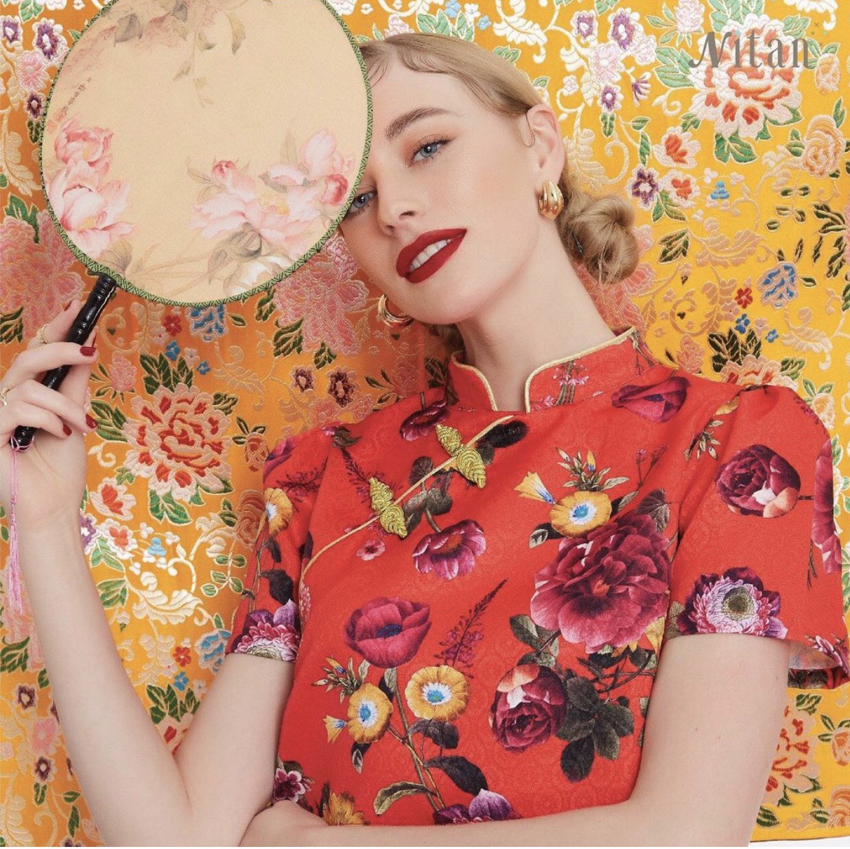 Nitan (นิทาน) ชุดเดรสให้นมบุตร รุ่น Plum Blossom Nursing Dress ราคา 1,690 บาท*ส่งฟรี