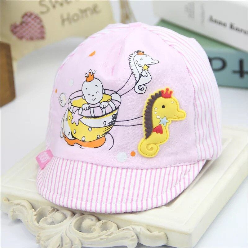 หมวกเด็กอ่อน หมวกปีกเด็กเล็กน่ารักๆ มียางยืดรัดคาง สามารถปรับขนาดหมวกได้ ผ้าฝ้าย อายุ 0-6 เดือน หมวกเด็ก หมวกเด็กหญิง พร้อมส่ง
